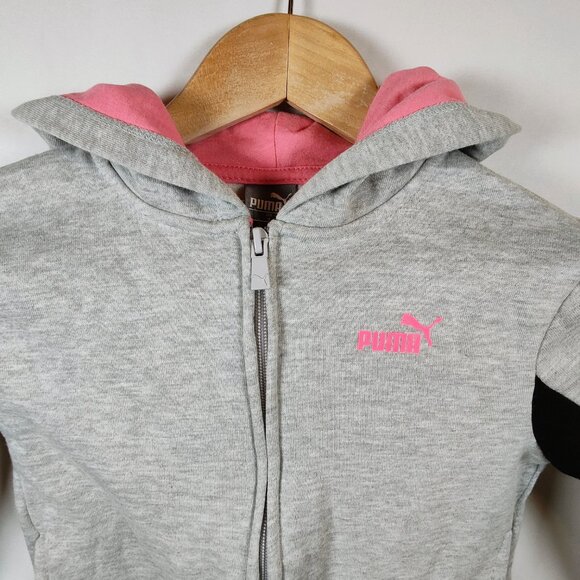 Puma Kids Size 4 Gray Hoodie NWT - Picture 3 of 11